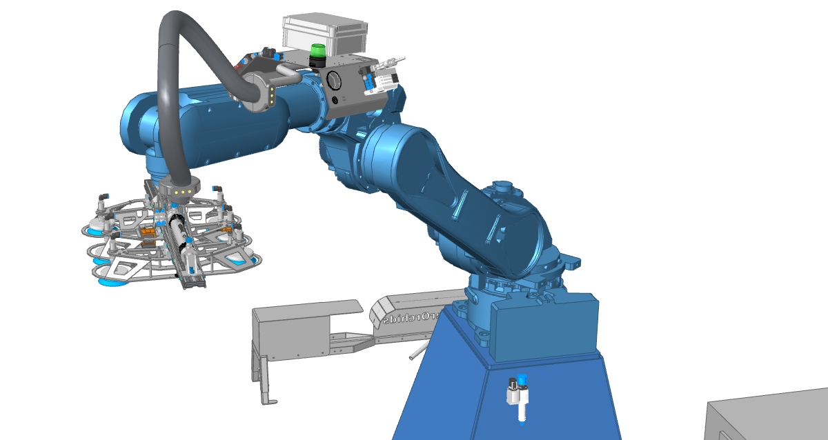 Robotische doosopzet voor glastuinbouw inpaklijn